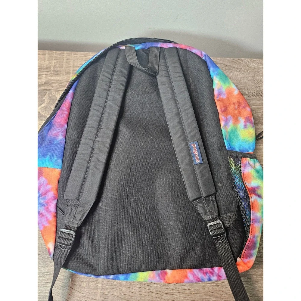 JanSport Cross Town Backpack Tie Dye Multi Color School Travel Bag JS0A47LW
